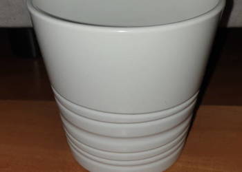 Osłonka, doniczka  ceramiczna biała Ikea Muskot
