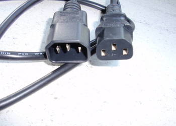 Przewód kabel przedłużacz zasilający komputerowy
