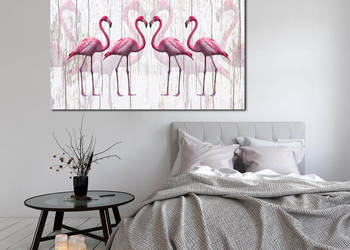 Obraz xxl FLAMING 2 - 120x70cm na płótnie flamingi