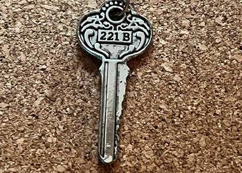 Silver Chain Key Charm Necklace
