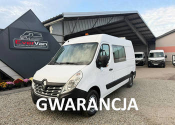 Renault Master L2H2 średniak 7-osobowy brygadówka doka pełna opcja 130KM