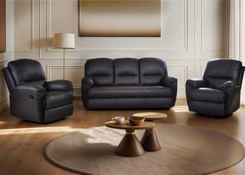 Komplet wypoczynkowy TANIA - skóra naturalna,styl, komfort i funkcjonalność