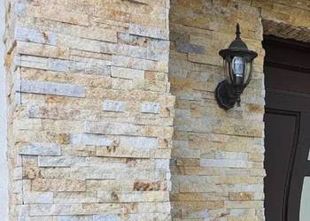 Kamień Elewacyjny Dekoracyjny Na Ścianę Łupek Kwarcytowy Torino Beige 60x15