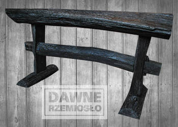 Stolik kawowy, ława "Czarny Dąb Rustykalny" Black Oak Rustic