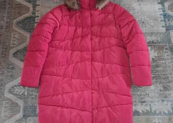 Długa czerwona zimowa kurtka Carry