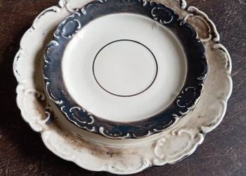 Dwa Talerzyki BAVARIA FEINSILBER (deserowy i spodek)