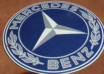 Mercedes szyld emaliowany