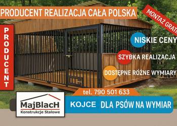 MONTAŻ GRATIS  Kojec dla Psa - PRODUCENT – Złoty Dąb | Miski   - Maj-Blach