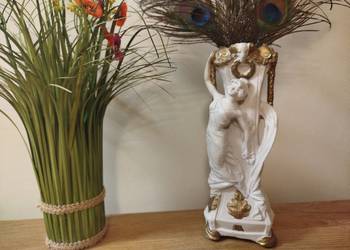 Wazon figuralny retro Secesja Kobieta 26,5 cm Vintage