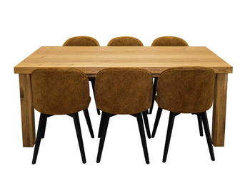 Stół Loftowy VERDI 120/160x90cm + 4 krzesła Loftowe PRADA