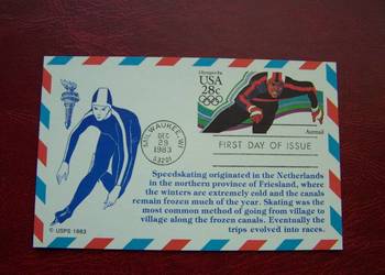 USA Kartka Pocztowa Olimpiada Lake Placid 80