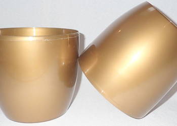 Miski Klassic 2 Złota, biała miska Klassic 2 OK 14cm. Osłonka, storczyk