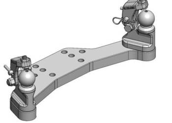 Zestaw zaczepowy K50® prawy/lewy z urządzeniem przytrzymującym dla 50-55 m…