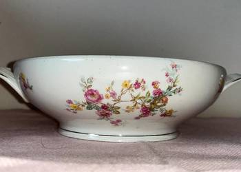 Waza. Bez pokrywki. Jager. Eisenberg. Biała porcelana z bukietami po 2 str