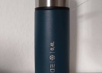 Termos turystyczny Quechua nierdzewny 0,4 l z kubkiem