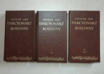 Krzysztof Kluk Dykcyonarz roślinny 1805 rok komplet 3 tomów reprint