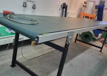 Taśmociąg prosty, przenośnik taśmowy 4000 x 1000 mm - mkvplast.pl