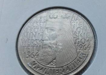 POLSKA-10 ZLOTYCH-1964 r - bz. - (K.WIELKI - WKLESŁY) CuNi
