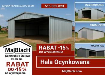 ZNIŻKA - 15% - na Garaż Blaszany w Ocynku | Montaż Gratis – Maj-Blach