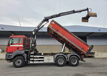 Man TGS 26.400   Wywrotka 6x6 z dzwigiem bordmatic