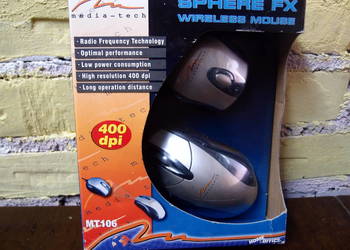 Mysz kulkowa interfejs PS2/ bezprzewodowa Media-Tech