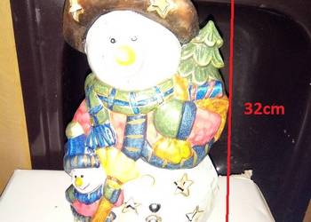 Figurka bałwana z miejscem na podgrzewacz Figurka bałwana z miejscem na podgrzewacz