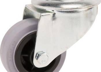 Koła skrętne z czarnymi oponami gumowymi 3470PIR080P3013