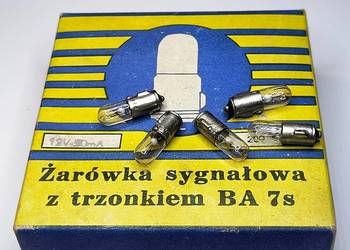 Żarówka sygnałowa 12V 50mA BA7s POLAM