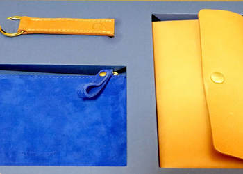 Portfel, saszetka i brelok John & Mary, ekskluzywny zestaw prezentowy