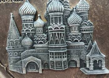 Vintage 3D tabliczka ścienna pamiątka z 1980 r.