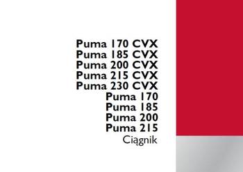 Case Puma 170 CVX 185 CVX 200 CVX 215 CVX 230 CVX Puma 170 185 200 215 inst