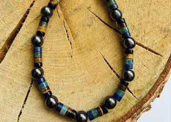 Bransoletka męska z kamieni naturalnych