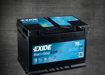 Akumulator EXIDE AGM START&STOP EK700 70Ah 760A EN