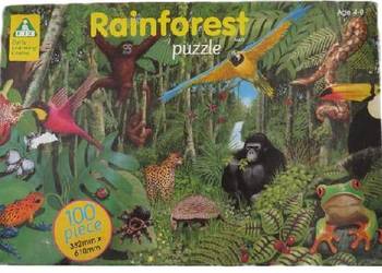 Puzzle DŻUNGLA  ELC - Early Learning Centre 100 elementów