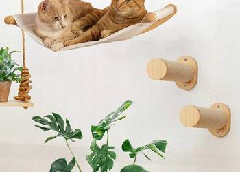 SCHODKI ŚCIANKA WSPINACZKOWA DLA KOTA DRABINKA