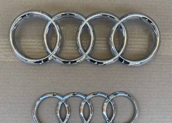 Audi A6 C7 emblemat znaczek przód tyl chrom