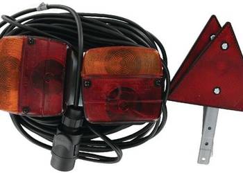Zestaw lamp, tylnych na magnes z trójkątem odblaskowym 12m LA91230
