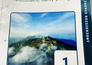 Maturalne karty pracy 1 geografia rozszerzenie jak nowy