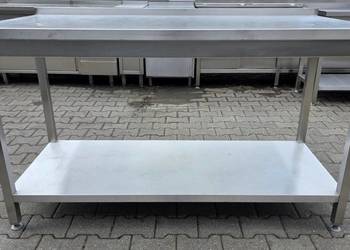 Stół Gastronomiczny z Półką - 155/70/85 cm - M.1848 N