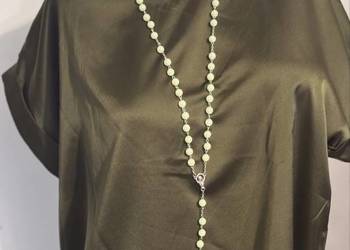 Różaniec z jasnozielonych koralików