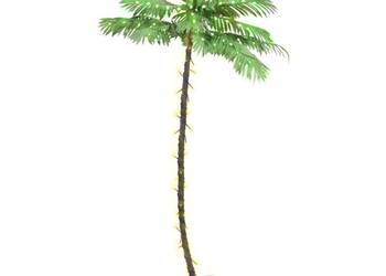 vidaXL Palma z oświetleniem, 96 ciepłych białych LED, 180 cm(SKU:345138)