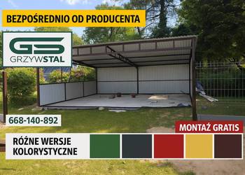Garaż blaszany Zadaszenie |WIATA - HALA | MAGAZYN - Schowek -GRZYWSTAL