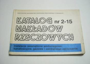 KNR 2-15 Instalacje wewnętrzne wodociągowe, kanalizacyjne