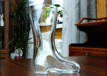 Kufel do Piwa - Szklany Bucik 0,4l z tal 70-tych Kolekcjonerski