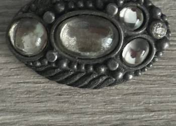 Broszka z kryształami Jablonex  z lat 80-tych.