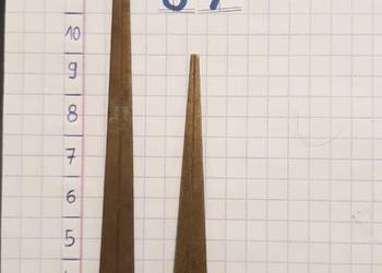 87 Wskazówki zegara komplet mosiądz 2,2x2,2mm 4,4