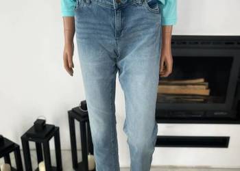 Zestaw damski komplet Bonprix John Baner 38 jeansy bluzka oversize nowy