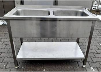 ZLEW / BASEN 2 KOMOROWY - DORA METAL - 120/60/85 - M.1446.N