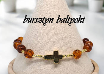 Bransoletka różaniec, dziesiątka różańca, BURSZTYN bałtycki #1009 Bransoletka różaniec, dziesiątka różańca, BURSZTYN bałtycki #1009
