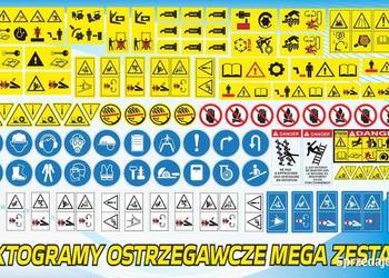 piktogramy ostrzegawcze naklejki bhp